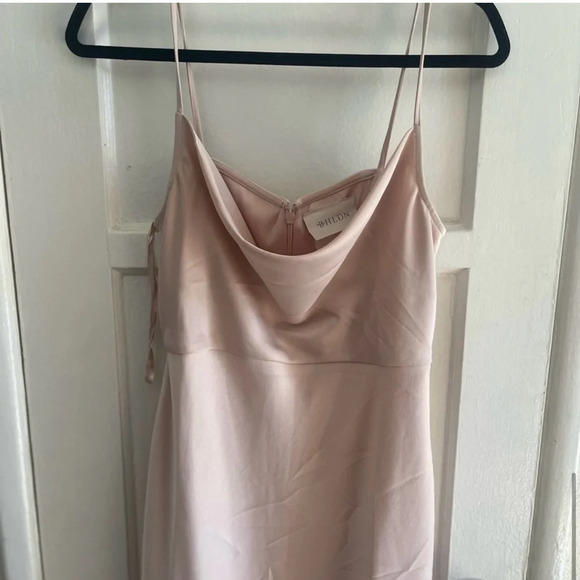 BHLDN Cali Satin cowl neck satin midi dress NWT - Picture 5 of 10